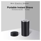 Mini Portable Electric Razors for Men,Portable Rechargeable Electric Shaver, Cordless Beard Trimmer Small Size, Quick Charging,with Clean Brush, Self-Sharpening Blades