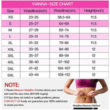 YIANNA Waist Trainer for Women Underbust Latex Sport Girdle Corsets Cincher