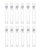 12PCS Clear Empty Portable Refill Airless Vacuum Pump Bottles Cosmetic Make-up Cream Lotion Sample Travel Packing Toiletries Liquid Storage Container Vial Jars for Emulsion Face Cream Shower Gel