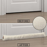 MAGZO Upgraded Door Draft Blocker 32 inch, Weighted Sliding Glass Door Draft Blocker