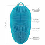 INNERNEED Soft Silicone Body Scrubber Exfoliating Glove Shower Cleansing Brush