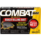 Combat Max 12 Month Roach Killing Bait, Small Roach Bait Station, Child-Resistant