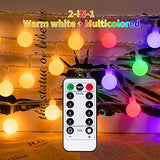 33 Feet 100 Led Globe Ball String Lights, USB Fairy String Lights Plug in, 8 Modes