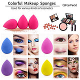 BEAKEY 5 Pcs Makeup Sponge Set Blender Beauty Foundation Blending Sponge