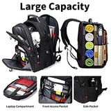 Extra Large 50L Travel Laptop Backpack with USB Charging Port Fit 17 Inch Laptops