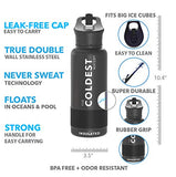 The Coldest Water Bottle - 32oz Sports Wide Mouth Hot Cold, Modern Double Walled