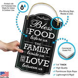 Bless Our Family Food Love Sign by Bigtime Signs - Heart Warming Quote - Strong PVC