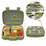 Bentgo Kids Prints (Camouflage) - Leak-Proof, 5-Compartment Bento-Style Kids Lunch Box
