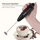 Bonsenkitchen Handheld Milk Frother, Electric Hand Foamer Blender for Drink Mixer, Perfect