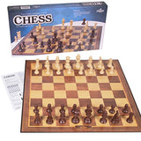 Silly Goose Chess Game, Cardboard Folding Chess Set with Plastic Chess Pieces