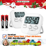 Kitchen Timer, 2 Pack Digital Kitchen Timers [ 2020 Version ] Magnetic Countdown Timer