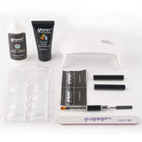 Yayoge Nail Builder Gel Kit with Lamp 30ml Clear Nail Extension Gel with White 6W LED UV Nail Lamp Manicure Tools for Nail Extension Nail Art DIY Salon and at Home (Clear White)