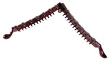 Zhooch Banana Hair Clip – Classic Ponytail Comb 3.75" Iconic Hair accessory inspired by 80s trend. Inner Teeth, Premium quality, Strong Hold for Thin, Fine Hair. Made in Korea. (Burgundy + Clear)