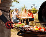 Homemaxs BBQ Gloves,Oven Gloves1472℉ Extreme Heat Resistant, Food Grade Kitchen