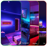 Daybetter 5050 RGB Infrared Remote Control Color Changing 24.6ft Led Strip Lights