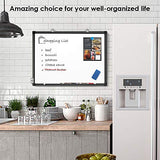 Magnetic Whiteboard 24 x 18 inches Dry Erase Board Wall Mounted