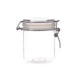 FixtureDisplays Wire Clasp PET Jar 450 ml Spice Jar Seal Paint Jar Oil Storage Plastic Mason Jar 18615-450ML-6PK