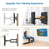 Full Motion TV Monitor Wall Mount Bracket Articulating Arms Swivels Tilts Extension