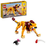 LEGO Creator 3in1 Wild Lion 31112 3in1 Toy Building Kit Featuring Animal Toys for Kids