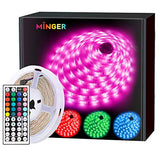 MINGER LED Strip Lights 16.4ft, RGB Color Changing LED Lights for Home, Kitchen