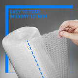 2-Pack Bubble Cushioning Wrap Rolls, 3/16" x 12" x 72' ft Total, Perforated