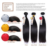 GoldRose Beauty Grade 6A Brazilian Virgin Human Hair Silky Straight Hair Weaving 1 Bundle 20 Inch Natural Black Color