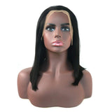 13x6 Lace Front Straight Short Bob Wigs 150% Density Brazilian Remy Hair Wigs for Black Women Free Style (14 Inches)
