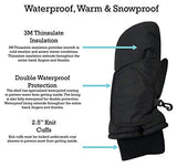 N'Ice Caps Kids Toddler and Baby Easy-On Wrap Waterproof Thinsulate Winter Mittens
