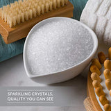 SaltWorks Ultra Epsom Bath Salt Bag, Translucent to White Crystals Lavender 32 Ounce