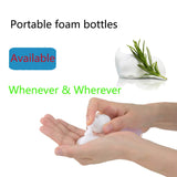 1.7Oz Foam Bottle with White Pump (12PCS).Empty Travel Foaming Dispensers for Soap,Shampoo (50ml,Transparent)