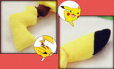 2 Pcs Pikachu Ear & Tail Ponytail Holder Plush Pikachu Hair Ring Cute Bracelet Costumes Hair Accessories