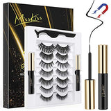 Magnetic Eyelashes with Eyeliner, 7 Pairs Reusable Magnetic Lashes, Magnetic Eyeliner