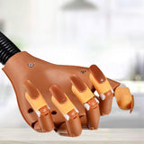 Kalolary 300Pcs False Nail Tips DIY Nail Training Manicure Tool for Nail Training Practice Hand, Accessory for Practice Hand Removable Practice Fake Nails Tips(Not Included Training Hand)