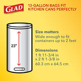 Glad Protection Series ForceFlex Tall Kitchen Drawstring Trash Bags – 13 Gallon