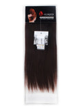 160g 22" #2 Dark Brown Full Head Clip In Remy Human Hair Extensions Unprocessed Thick Soft Straight 8 Pieces 18 Attached Double Weft
