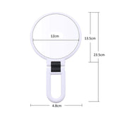 15x Magnifying Handheld Mirror ,Travel Folding Hand Held Mirror,Double Sided Pedestal Makeup Mirror with 1/15x Magnification