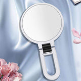 15x Magnifying Handheld Mirror ,Travel Folding Hand Held Mirror,Double Sided Pedestal Makeup Mirror with 1/15x Magnification