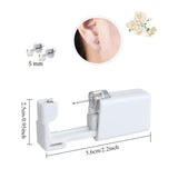 2 Pack Anzero Ear Piercing Gun Disposable Ear Earring Stud Gun No Pain Ear Piercing Gun - 5mm Lemon