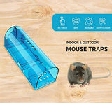 Wanqueen 4 Pack Mouse Traps of No See Kill, Reusable Mice Trap & Rat Catcher