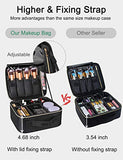 MONSTINA Makeup Train Cases Professional Travel Makeup Bag Cosmetic Cases