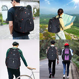 Extra Large 50L Travel Laptop Backpack with USB Charging Port Fit 17 Inch Laptops