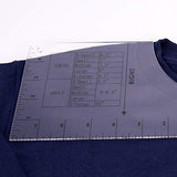 T-Shirt Ruler Guide, Applying Vinyl and Sublimation Designs On Shirts, Vinyl Ruler Guide