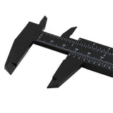 Romlon Tattoo Measuring Eyebrow Ruler - 5Pcs Plastic Vernier Caliper 6Inch Double Scale Sliding Gauge Tool Permanent Makeup Tattoo Eyebrow Line Lip Ruler for Jewelers Measuring Tool