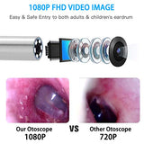 Ear Wax Removal Endoscope Otoscope, Earwax Remover Tools, Scope, with 1080P FHD Camera, 6 Led Lights, Wireless Connected, Compatible with iPhone, iPad, Android Smart Phones & Tablets