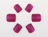 ArtPlus 24pcs x 3 (3-Pack) Deep Rose Glue on False Nails Full Cover Short and Small with Upgraded Super Adhesive Tabs and 2g Spare Glue Press on Fake Nails Set