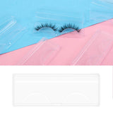 Healthcom 50 Pcs Clear Empty False Eyelash Storage Box Eyelash Packaging Box Plastic Eyelash Tray with Lid Mink Eye Lash Box Holder Bulk Eyelash Case Cosmetic Container Care Storage Organizer,Clear