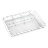 mDesign Expandable Makeup Organizer for Bathroom Drawers, Vanities, Countertops: Organize Makeup Brushes, Eyeshadow Palettes, Lipstick, Lip Gloss, Blush, Concealer - Adjustable Width, 2 Pack - Clear