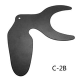 Dental Autoclavable Contrasters Intraoral Photographic Black Background Board Latex-Free Orthodontic Photographic Contraster Rubber Palette 6Pcs/Set