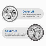 BEAUTURAL Fabric Shaver and Lint Remover, Sweater Defuzzer with 2 Speed Settings