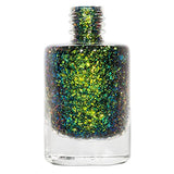 ILNP Open Fields - Grass Green, Yellow, Blue Ultra Chrome Color Shifting Flakie Nail Polish